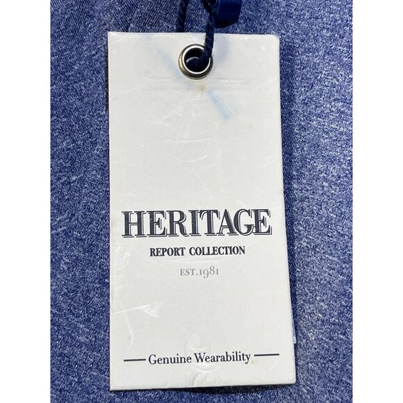 Heritage Report Collection Mens Size Small Blue Half-Zip Pullover Top - Picture 8 of 12